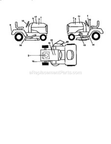 Page I Diagram and Parts List for 917258660  Craftsman Lawn Tractor