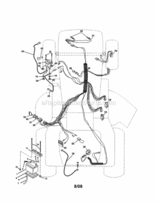 Page A Diagram and Parts List for 917258661  Craftsman Lawn Tractor