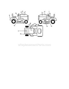 Page I Diagram and Parts List for 917258661  Craftsman Lawn Tractor
