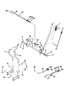 Page F Diagram and Parts List for 917258662  Craftsman Lawn Tractor