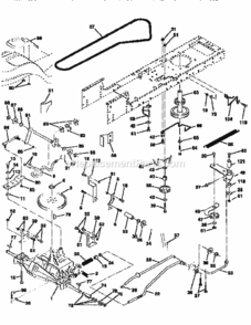 Page C Diagram and Parts List for 917258663  Craftsman Lawn Tractor