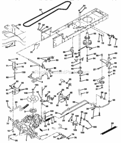 Page C Diagram and Parts List for 917258670  Craftsman Lawn Tractor
