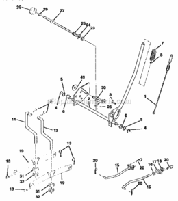 Page F Diagram and Parts List for 917258671  Craftsman Lawn Tractor