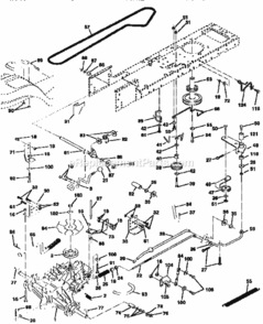 Page C Diagram and Parts List for 917258672  Craftsman Lawn Tractor