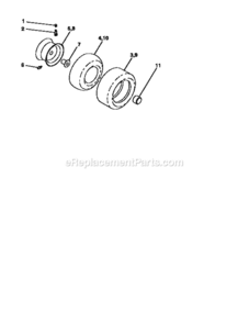 Page J Diagram and Parts List for 917258673  Craftsman Lawn Tractor