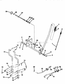 Page F Diagram and Parts List for 917258673  Craftsman Lawn Tractor