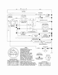 Page K Diagram and Parts List for 917258680  Craftsman Lawn Tractor