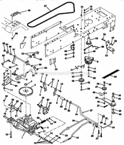 Page C Diagram and Parts List for 917258683  Craftsman Lawn Tractor