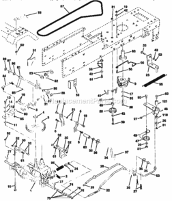 Page C Diagram and Parts List for 917258684  Craftsman Lawn Tractor