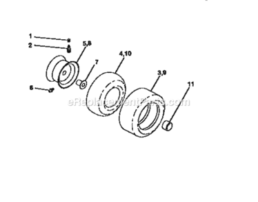 Page H Diagram and Parts List for 917258684  Craftsman Lawn Tractor