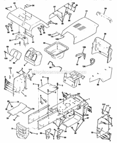 Page B Diagram and Parts List for 917258685  Craftsman Lawn Tractor