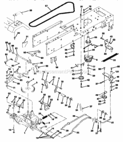 Page C Diagram and Parts List for 917258685  Craftsman Lawn Tractor