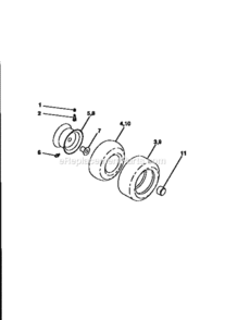 Page H Diagram and Parts List for 917258690  Craftsman Lawn Tractor