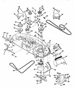 Page J Diagram and Parts List for 917258694  Craftsman Lawn Tractor