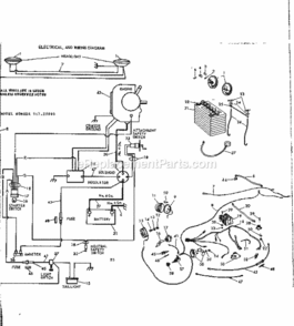 Page B Diagram and Parts List for 91725880  Craftsman Lawn Tractor