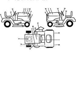Page G Diagram and Parts List for 917258860  Craftsman Lawn Tractor