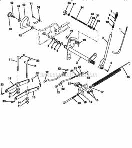 Page I Diagram and Parts List for 917258860  Craftsman Lawn Tractor