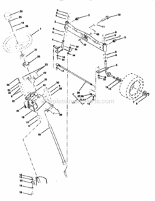 Page D Diagram and Parts List for 917258861  Craftsman Lawn Tractor
