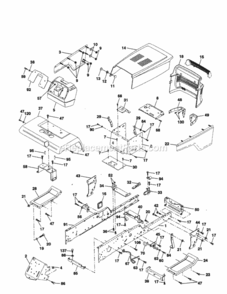 Page B Diagram and Parts List for 917258862  Craftsman Lawn Tractor