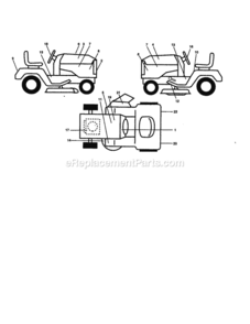 Page G Diagram and Parts List for 917258862  Craftsman Lawn Tractor