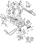 Part Location Diagram of 532144949 Husqvarna Arm, Idler Secondary