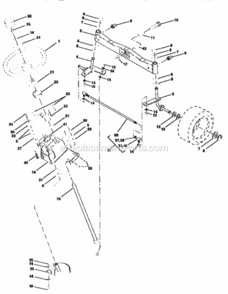 Page D Diagram and Parts List for 917258871  Craftsman Lawn Tractor
