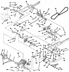 Page C Diagram and Parts List for 917258872  Craftsman Lawn Tractor