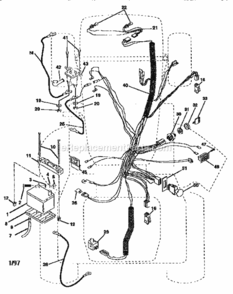 Page A Diagram and Parts List for 917258880  Craftsman Lawn Tractor