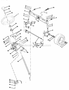Page D Diagram and Parts List for 917258880  Craftsman Lawn Tractor