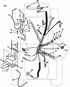 Page A Diagram and Parts List for 917258881  Craftsman Lawn Tractor