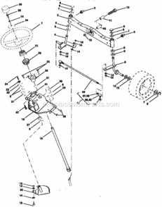Page F Diagram and Parts List for 917258881  Craftsman Lawn Tractor