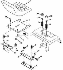 Page H Diagram and Parts List for 917258881  Craftsman Lawn Tractor