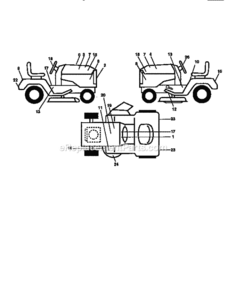 Page I Diagram and Parts List for 917258890  Craftsman Lawn Tractor
