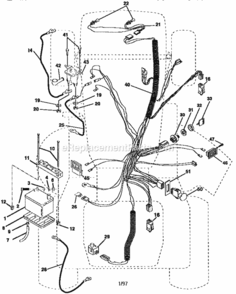 Page A Diagram and Parts List for 917258900  Craftsman Lawn Tractor