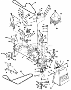 Page J Diagram and Parts List for 917258900  Craftsman Lawn Tractor