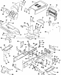 Page B Diagram and Parts List for 917258900  Craftsman Lawn Tractor
