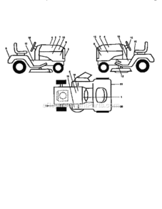 Page G Diagram and Parts List for 917258900  Craftsman Lawn Tractor