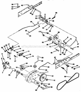 Page C Diagram and Parts List for 917258901  Craftsman Lawn Tractor