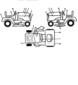 Page H Diagram and Parts List for 917258901  Craftsman Lawn Tractor