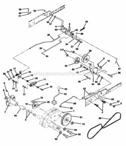 Page C Diagram and Parts List for 917258903  Craftsman Lawn Tractor