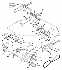 Page C Diagram and Parts List for 917258904  Craftsman Lawn Tractor