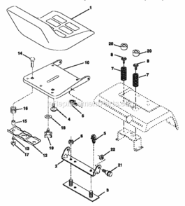 Page F Diagram and Parts List for 917258904  Craftsman Lawn Tractor