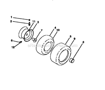 Page H Diagram and Parts List for 917258904  Craftsman Lawn Tractor