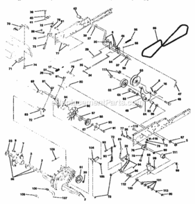 Page C Diagram and Parts List for 917258911  Craftsman Lawn Tractor