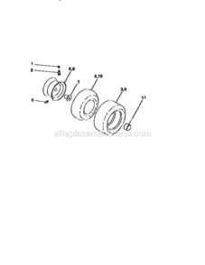 Page H Diagram and Parts List for 917258911  Craftsman Lawn Tractor