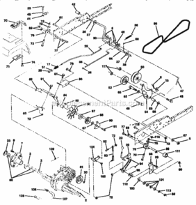 Page C Diagram and Parts List for 917258913  Craftsman Lawn Tractor