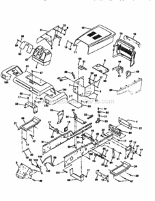 Page B Diagram and Parts List for 917258920  Craftsman Lawn Tractor