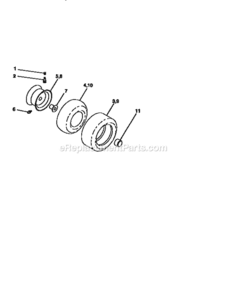 Page H Diagram and Parts List for 917258920  Craftsman Lawn Tractor
