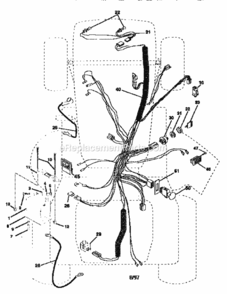 Part Location Diagram of 582996101 Craftsman Ignition Harness