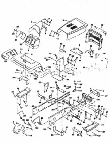 Page B Diagram and Parts List for 917258921  Craftsman Lawn Tractor
